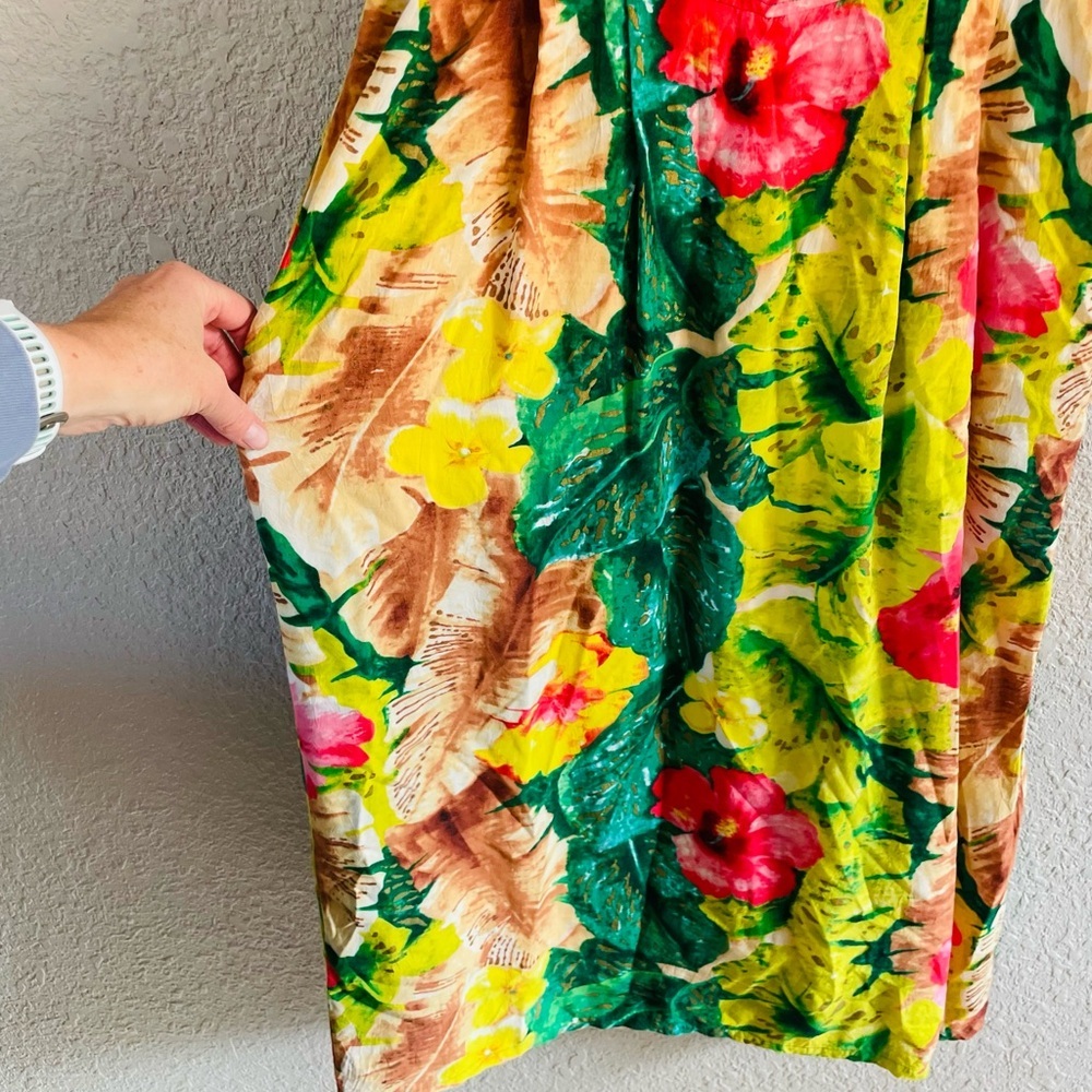 Vintage Jams World Floral Sleeveless Midi Dress - Picture 6 of 12